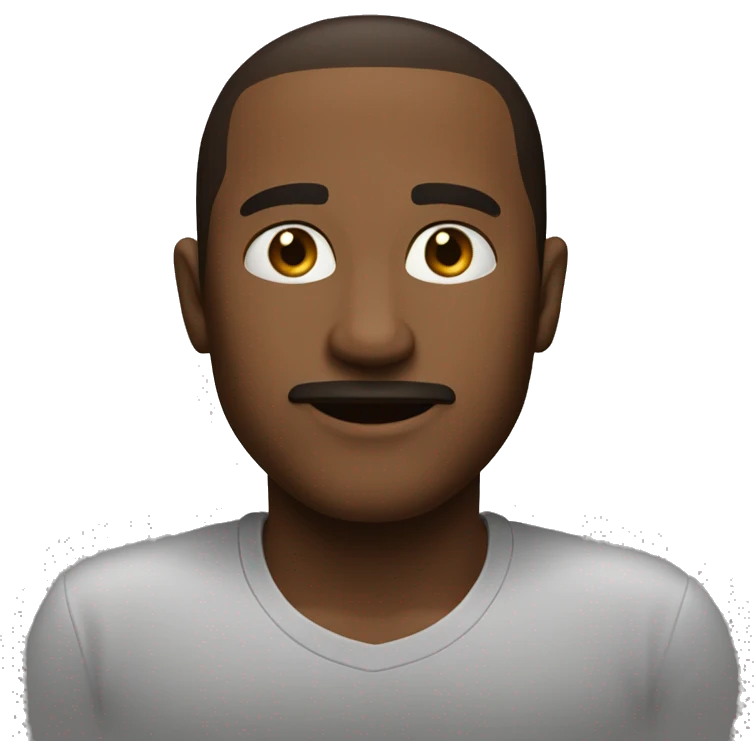 Коричневый пудель на самокате emoji
