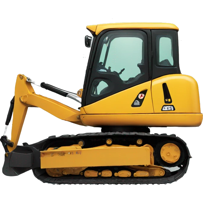 excavator sideview emoji