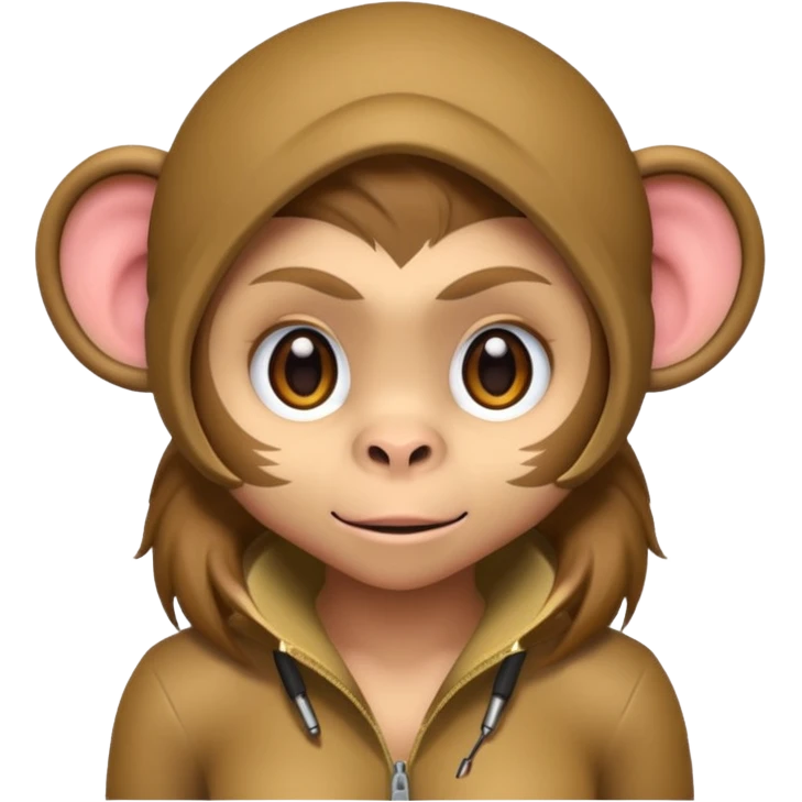 Gaming female monkey emoji