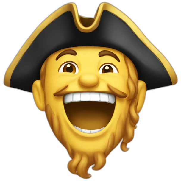 pirate laughing emoji