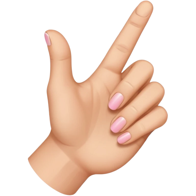 This emoji:🤙 but the lowest tumb is cut emoji