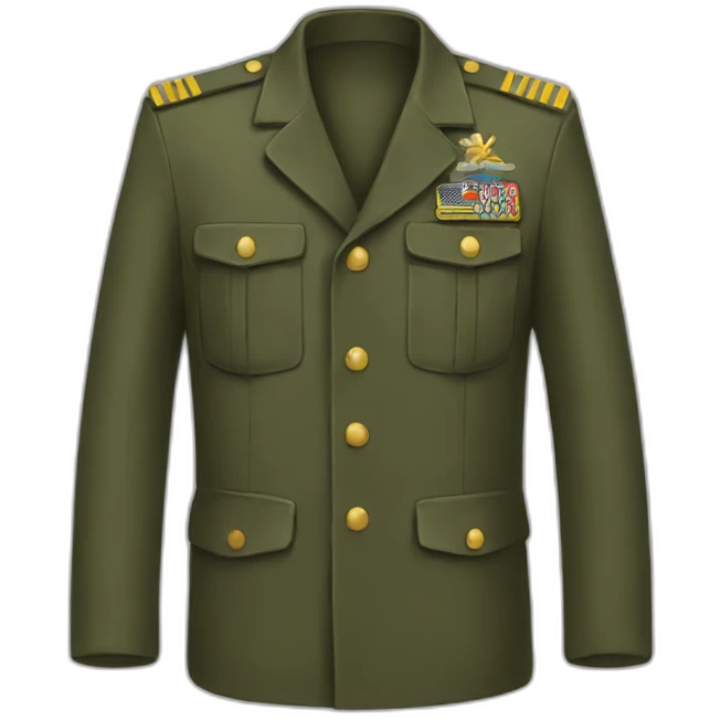 Military jacket emoji