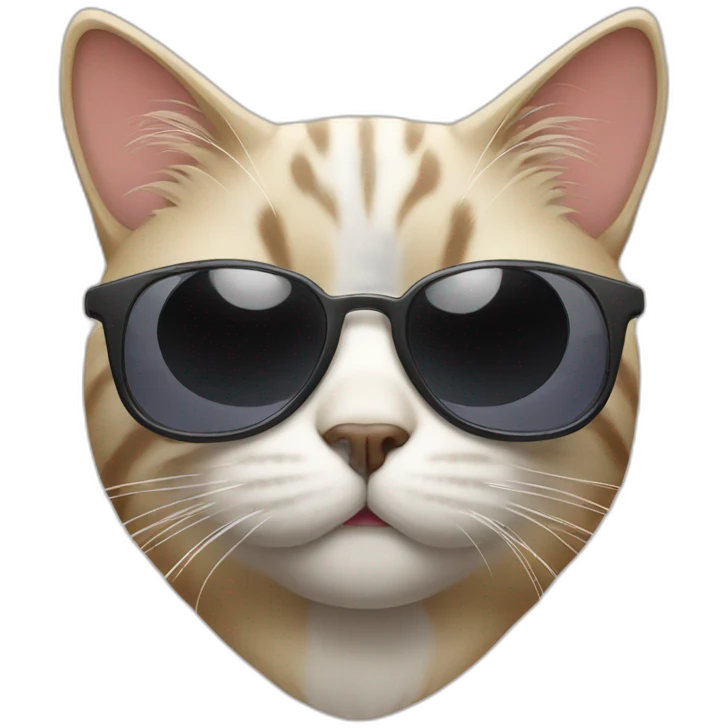 Cat with sunglasses emoji
