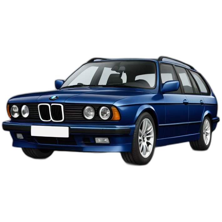 bmw 525td touring in dark metallic blue emoji