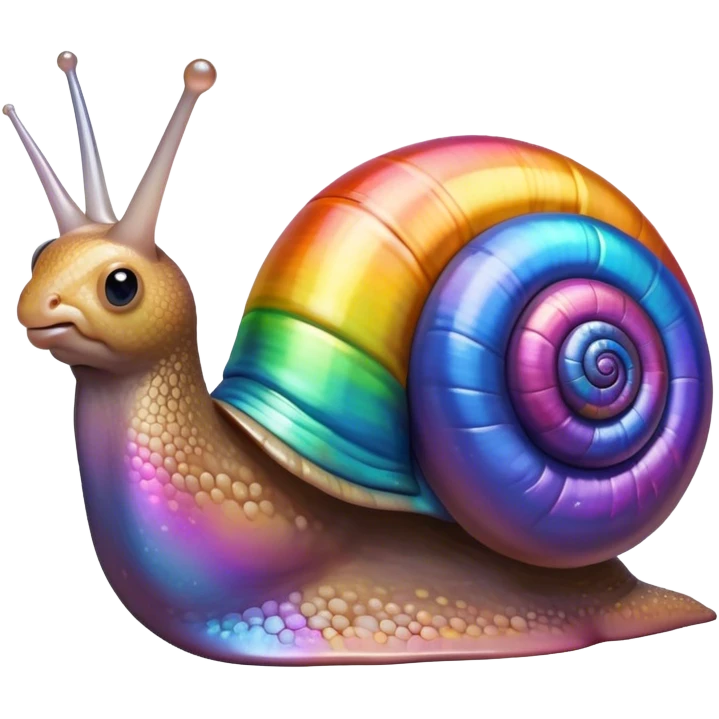 Snail rainbow emoji