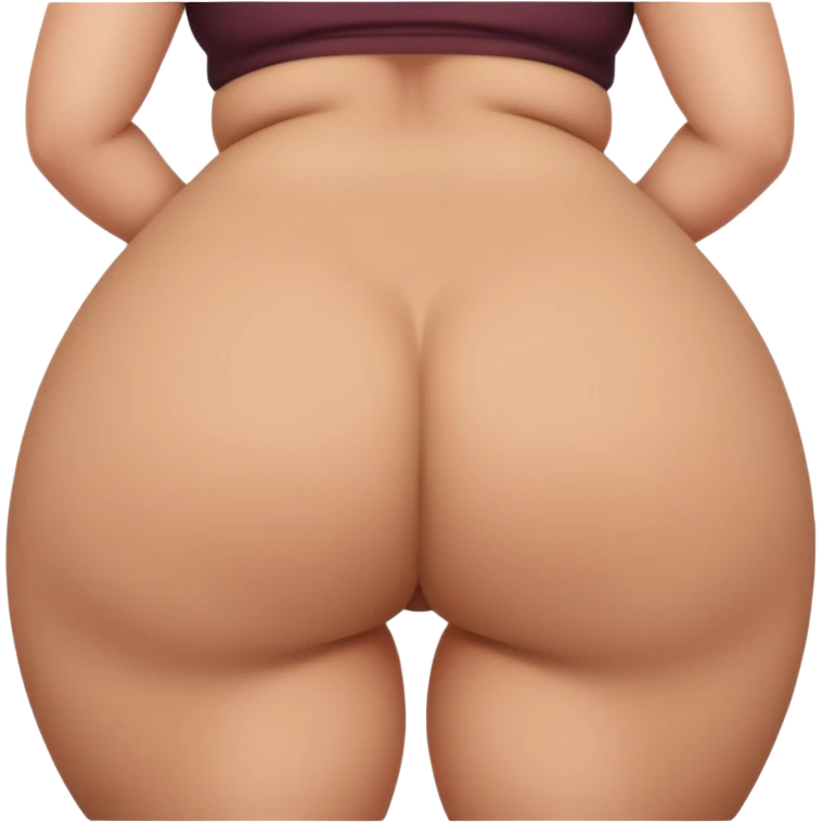 woman with a very large bum emoji