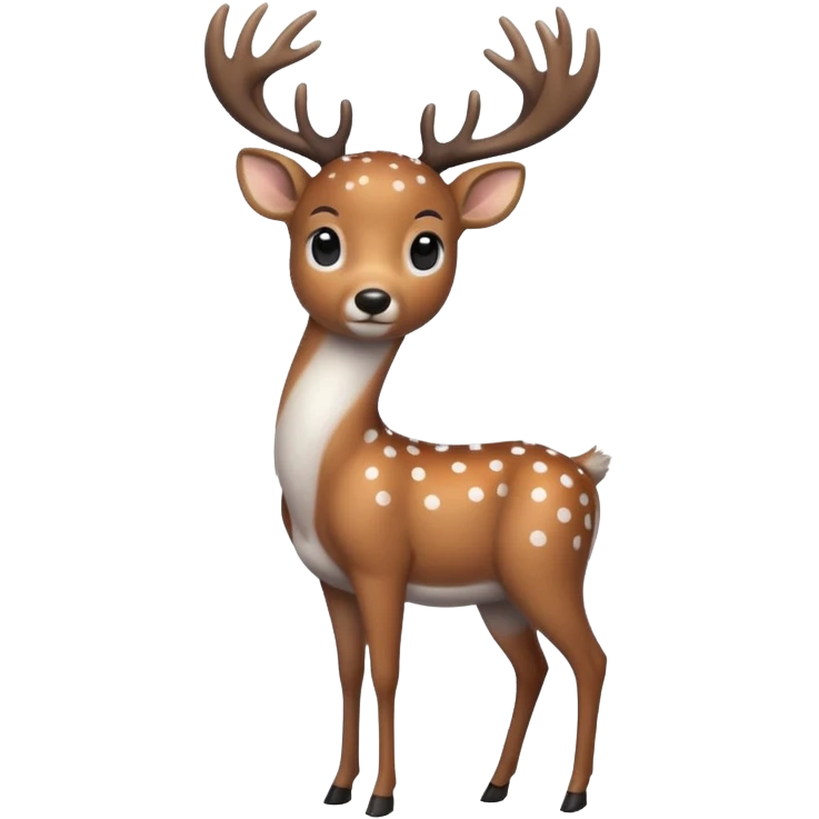 polka dot deer emoji