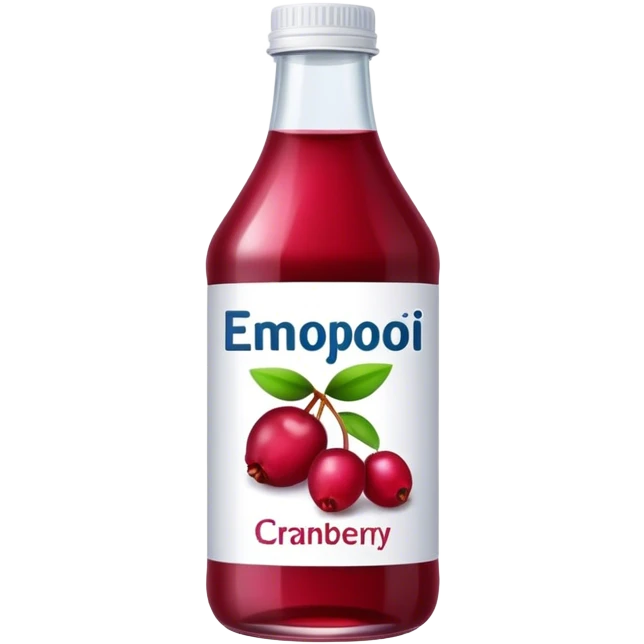 Bottle cranberry juice emoji