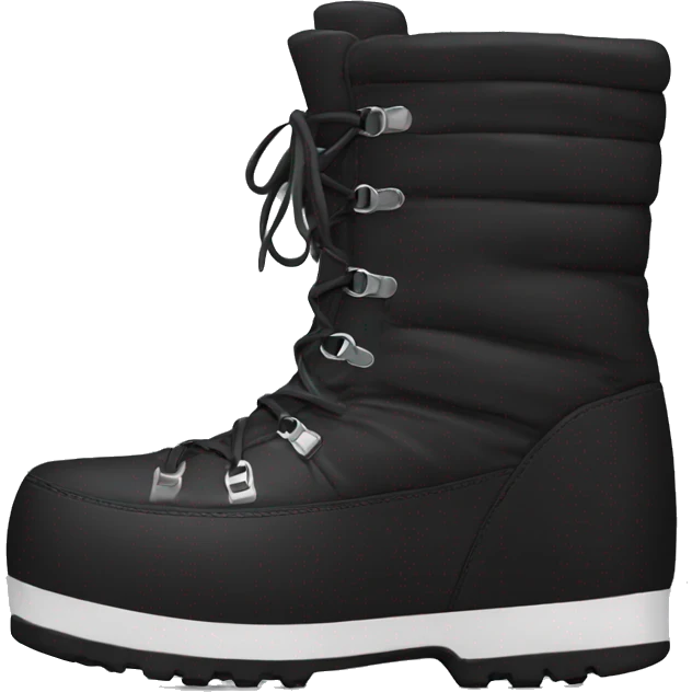Black moon boot emoji