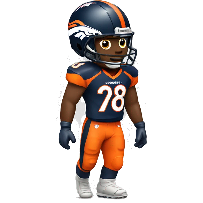 NFL football player, Denver broncos, touchdown   emoji