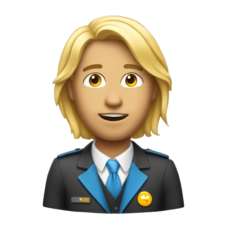 un mec qui est blond emoji