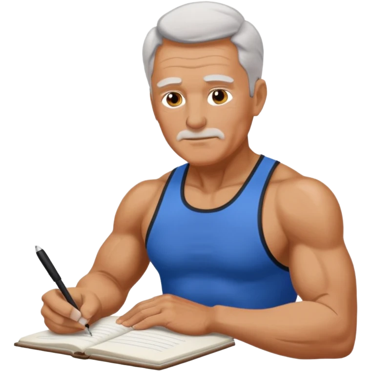 gym daddy older and write there on top emoji