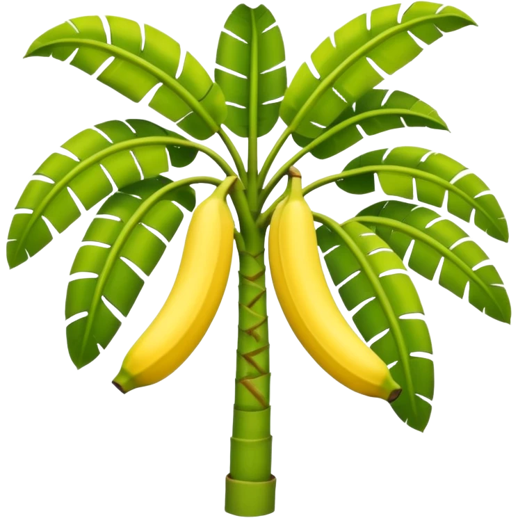 Banana tree, negative banana. emoji
