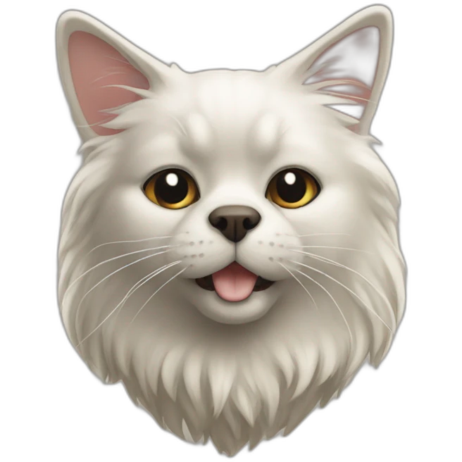 Mélange de chat et chien emoji
