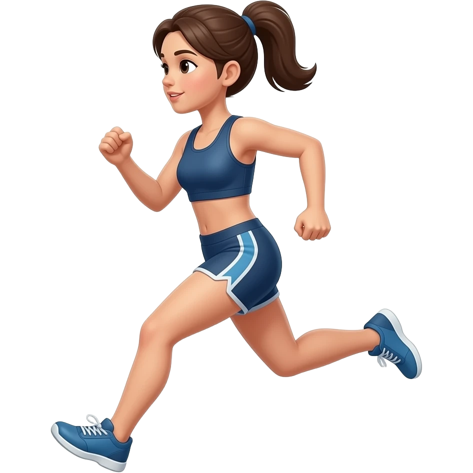 mujer corriendo emoji