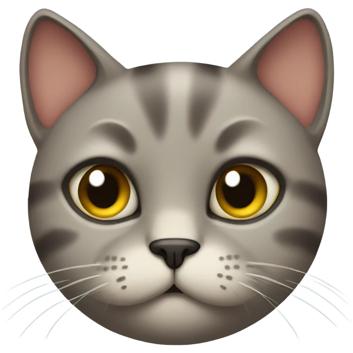 Cat with an unamused face emoji