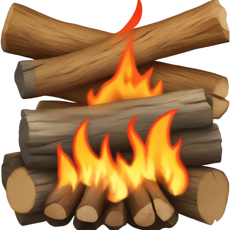 firewood on fire emoji