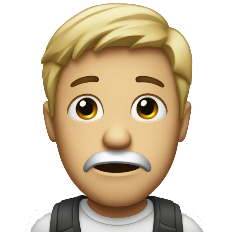 Face confused person emoji