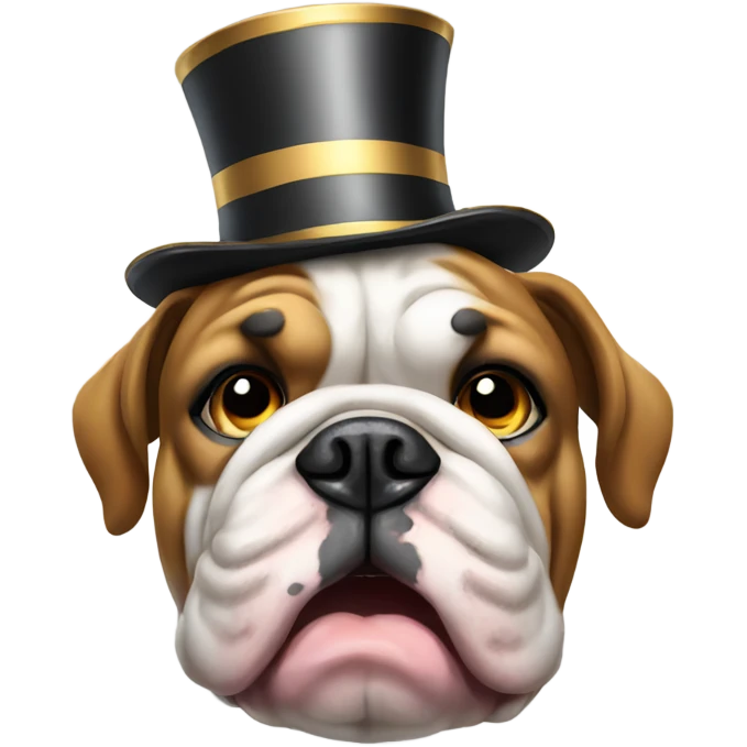 new years eve bulldog emoji