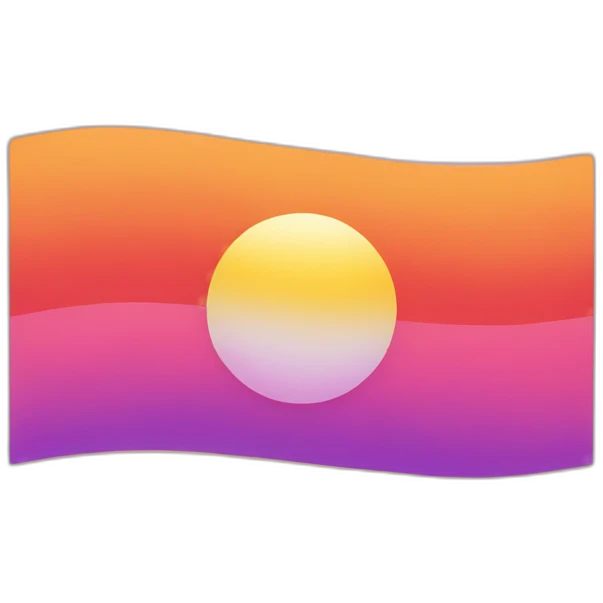 Sunset lesbian flag emoji