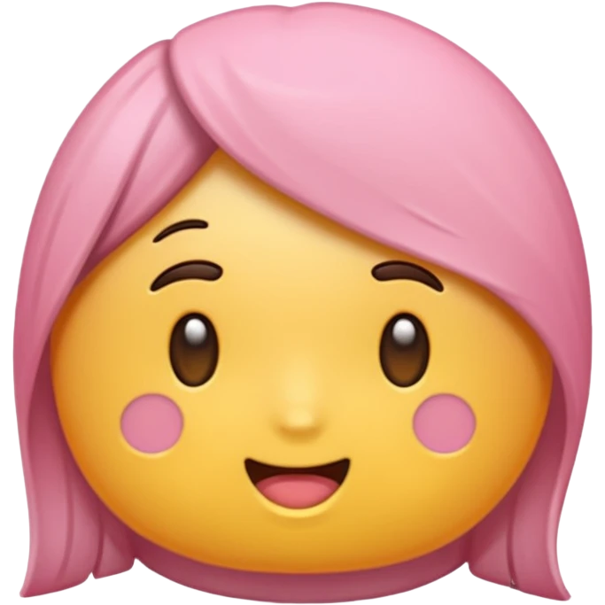 핑크 고데기 emoji