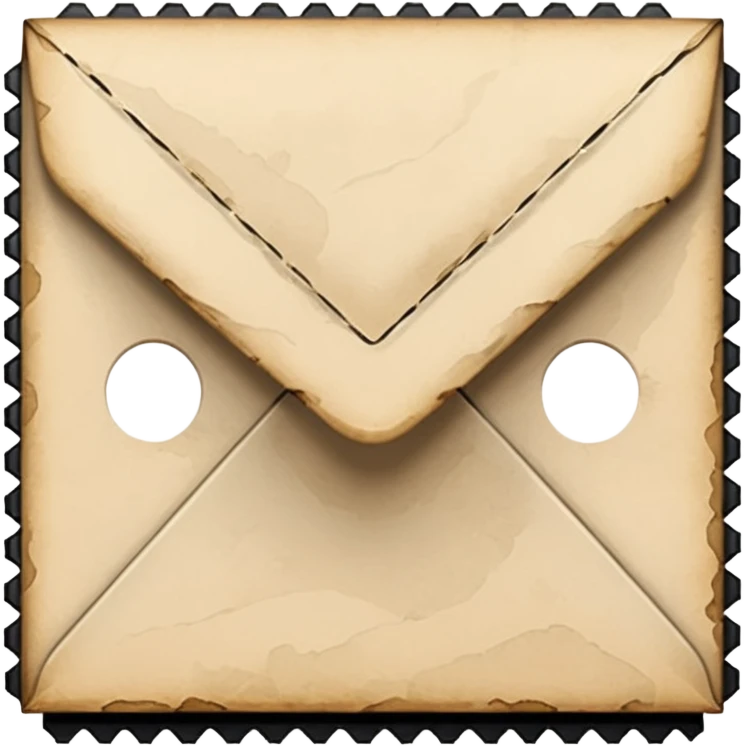 Mail note stamp emoji