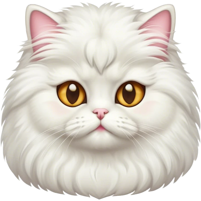 Persian cat send love emoji