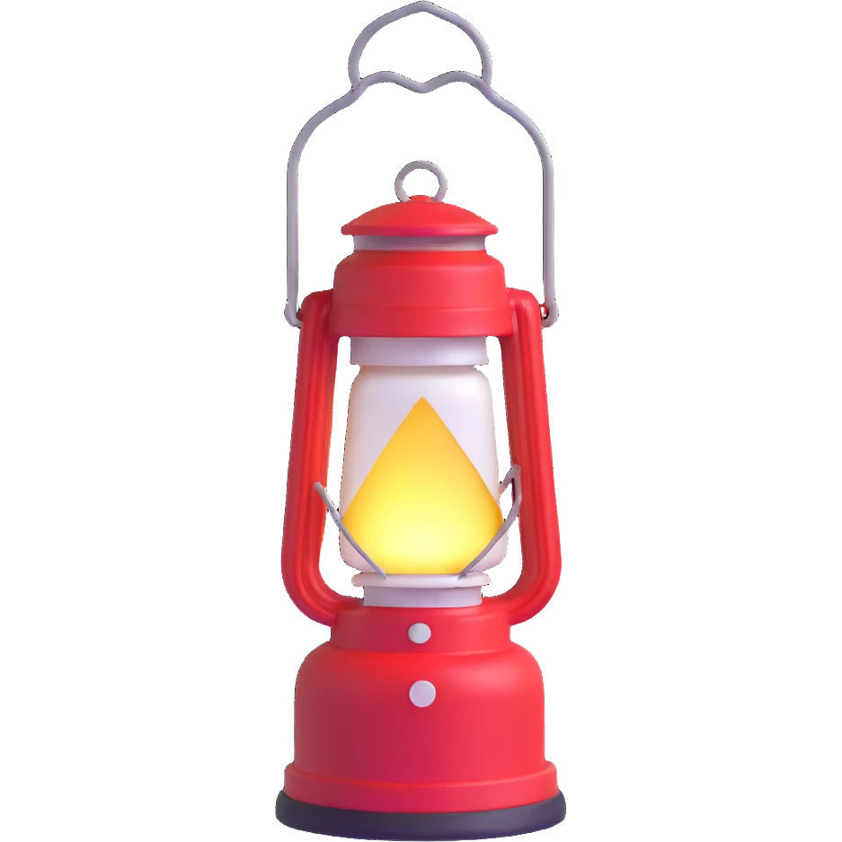 camping lantern emoji