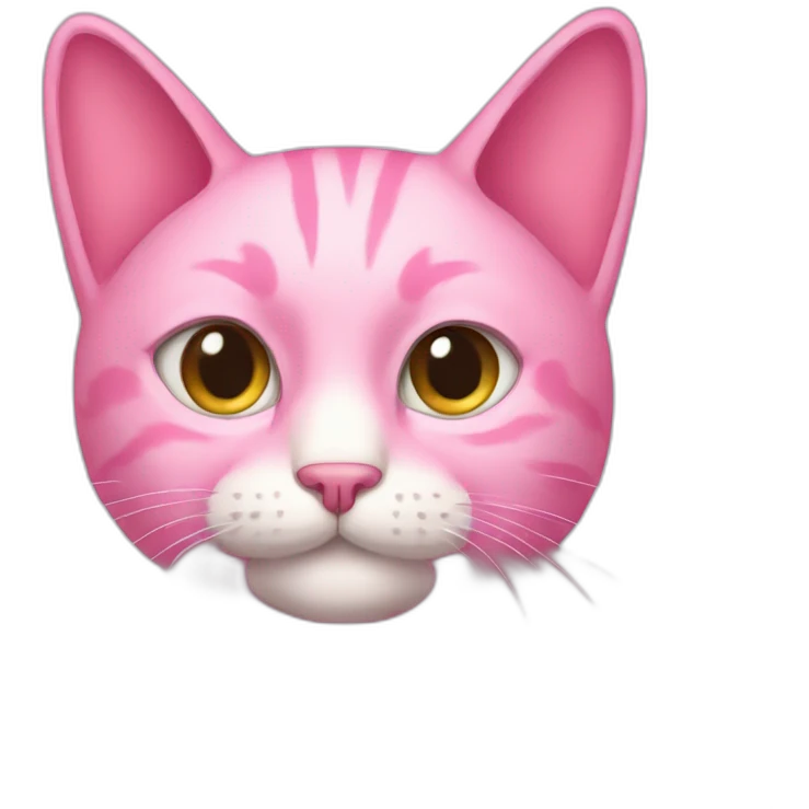 Pink cat  emoji