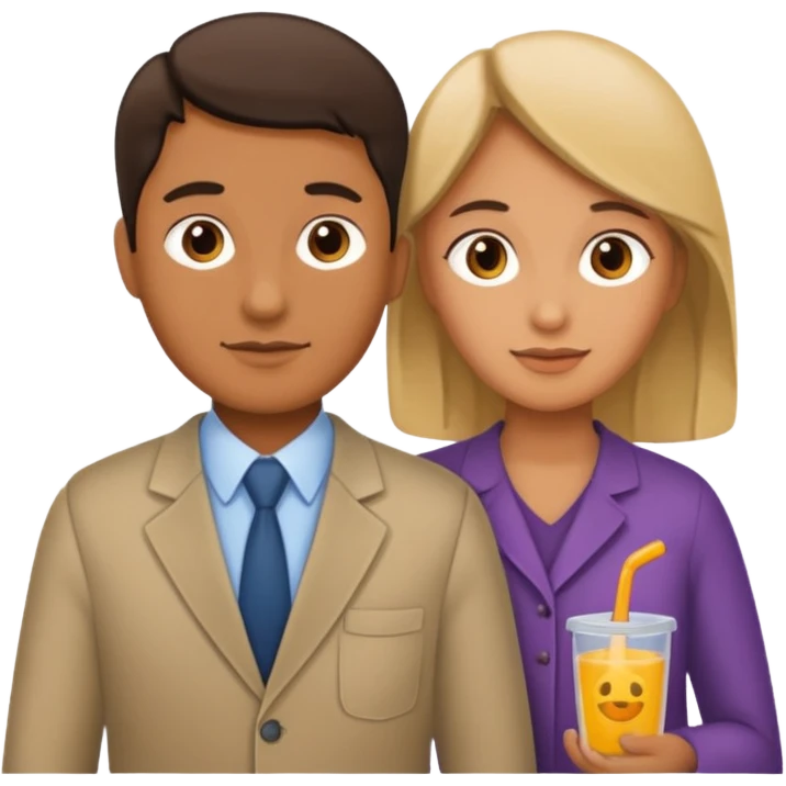A pair of working parents emoji