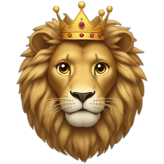 Lion with the crown  emoji