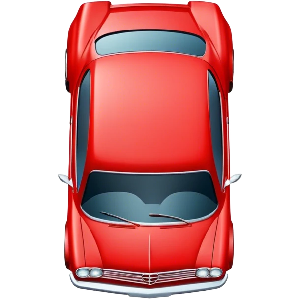 car seen from top red emoji