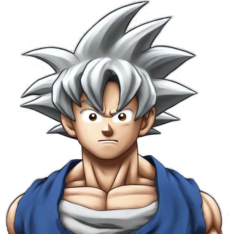 Goku in ultra instinct emoji