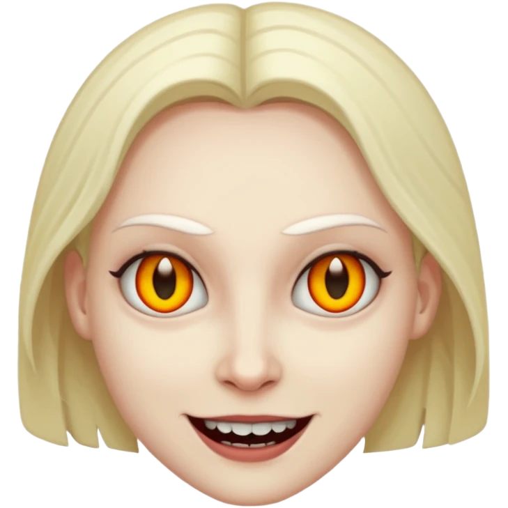 evil person with evil smile emoji
