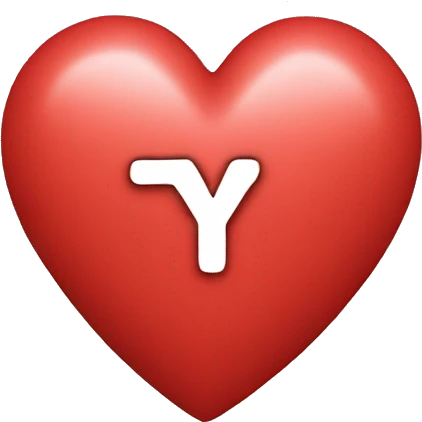 the letters “TY” in a heart emoji