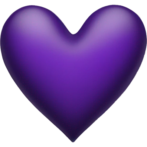 Dark purple heart emoji