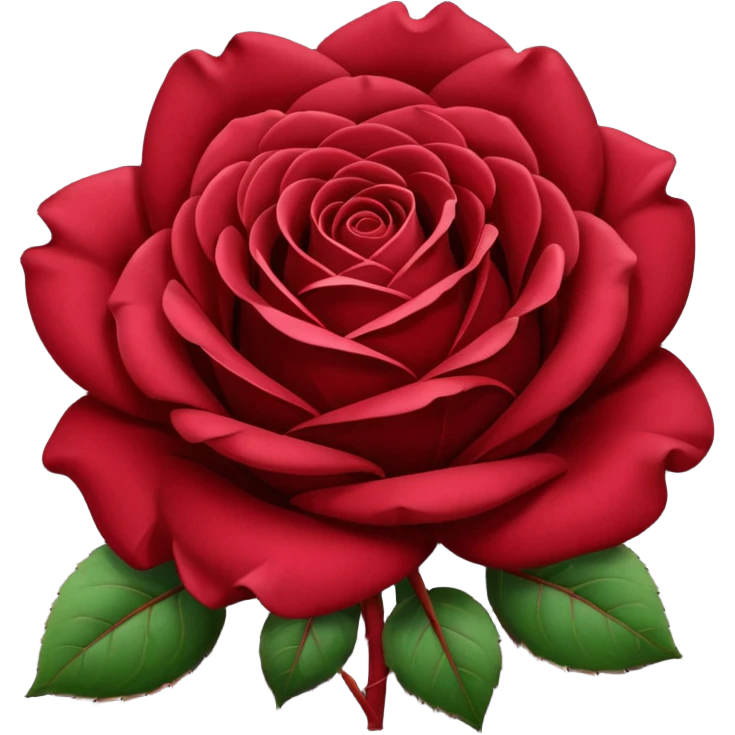 burgundy rose  emoji