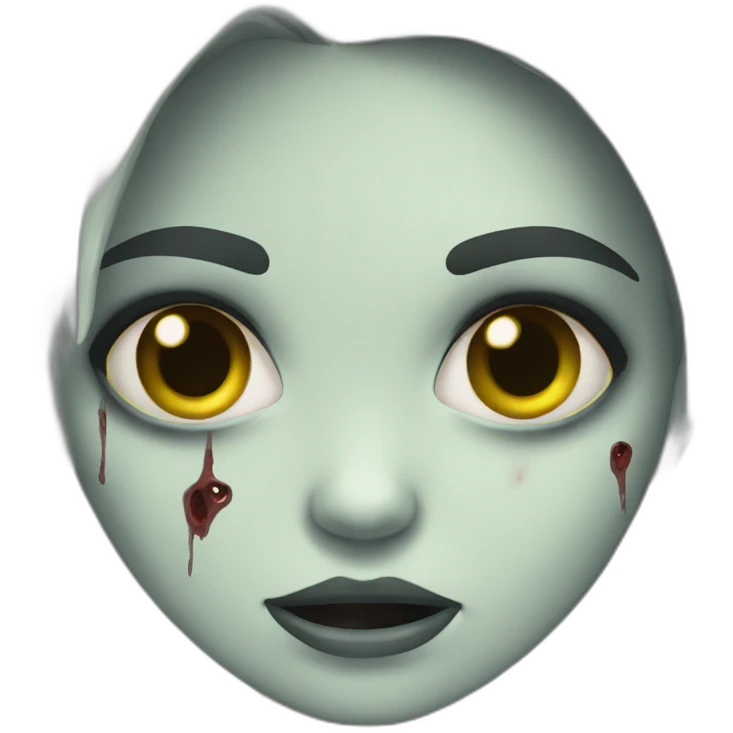 Niña zombie emoji