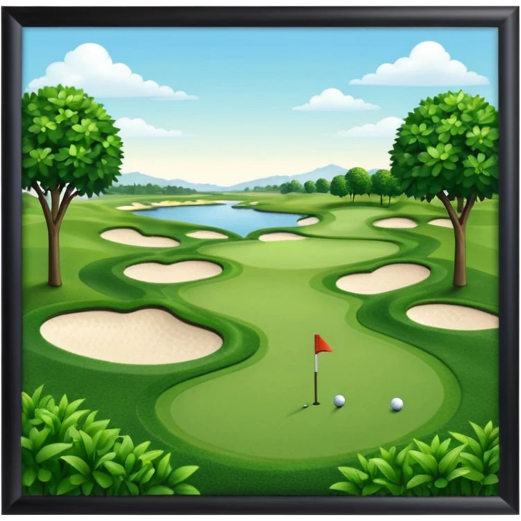 golf course emoji