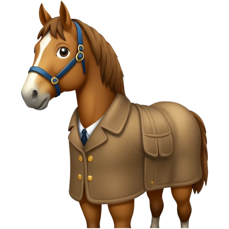 Конь в пальто emoji