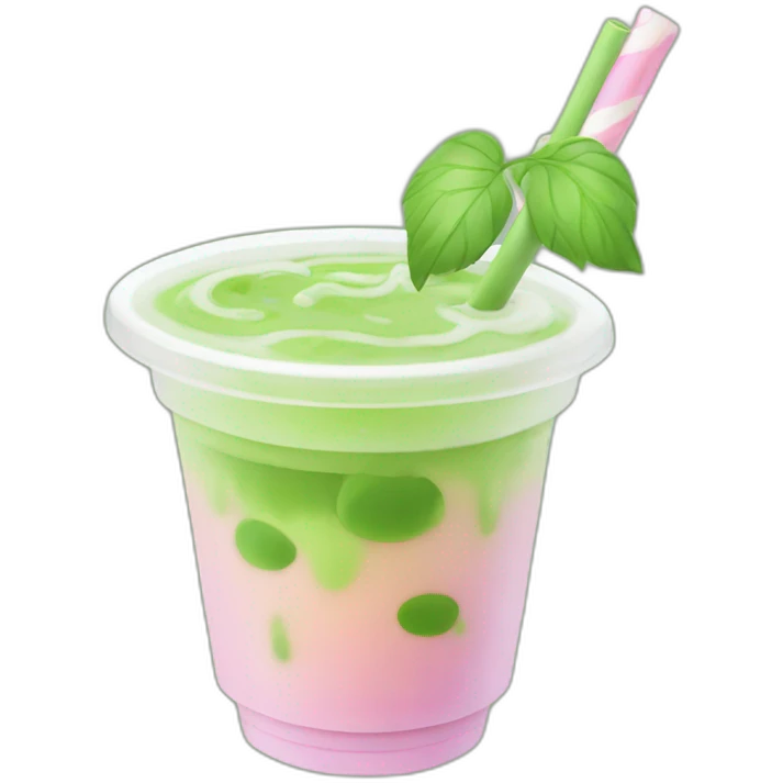 matcha bubble tea emoji