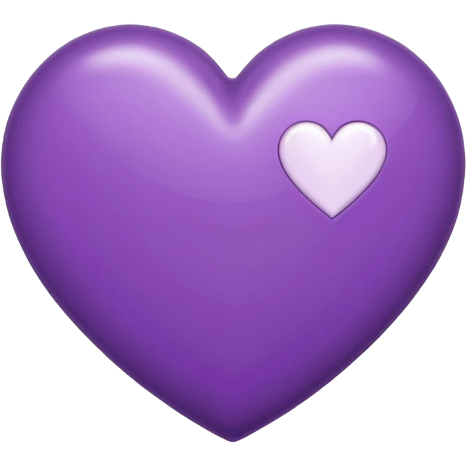 A purple heart with a J in it emoji