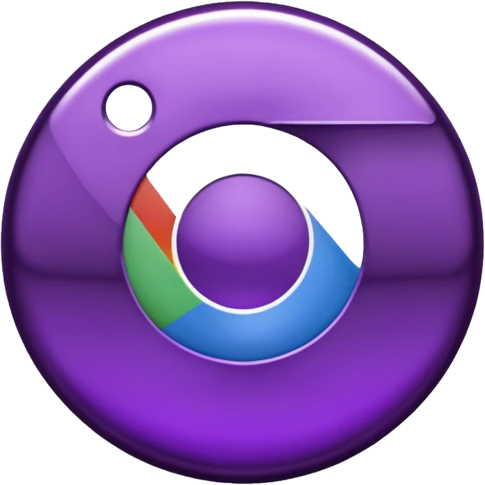 dark purple google chrome logo emoji