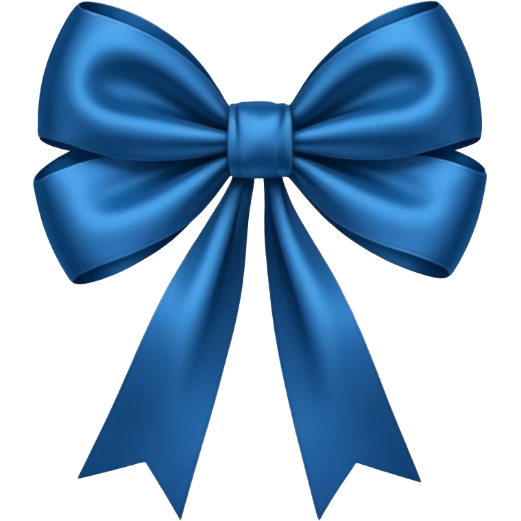 Laço azul escuro emoji