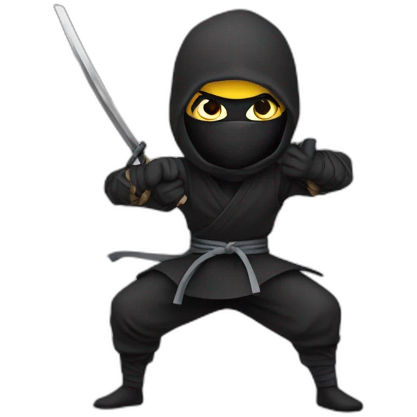 Scary ninja emoji