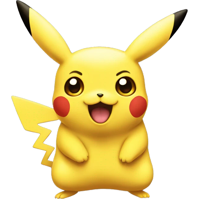 Funny pikachu emoji