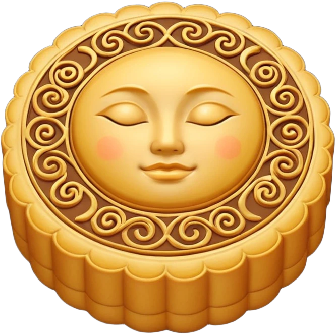 chinese moon cake emoji