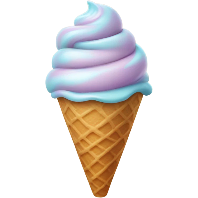 one ice cream swirl emoji