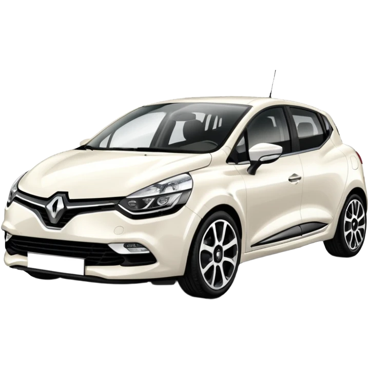 white renault clio iv emoji