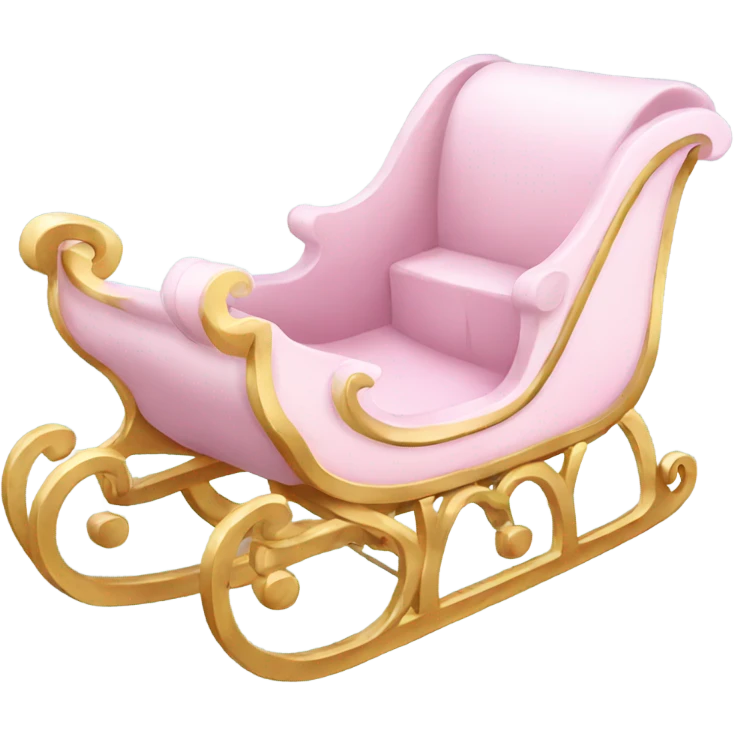 light pink sleigh emoji